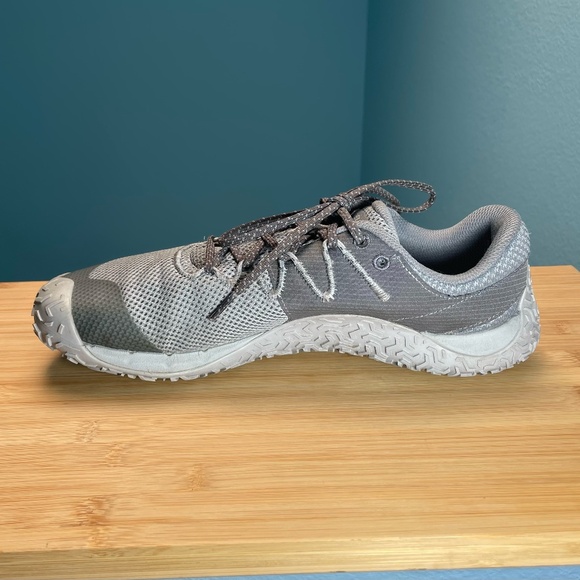 Merrell Trail Glove 7 Mens 9.5 J067657 Monument Grey Mesh Trail Running Shoes - Picture 11 of 15